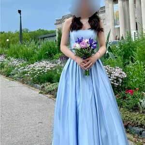 Elegant Blue Prom Dress